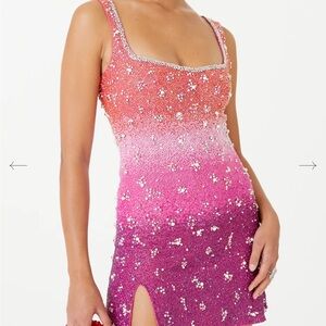 Clio Peppiatt Sunset Gradient Dress